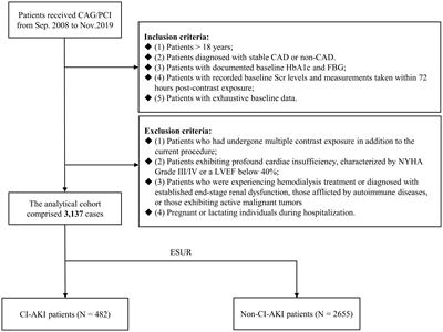 Association between fasting stress hyperglycemia ratio and contrast-induced acute kidney injury in coronary angiography patients: a cross-sectional study